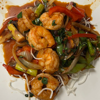 Wok Basil Shrimp (Lunch)
